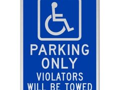 Accessible Parking Only Sign